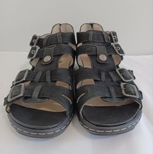 Waldlaufer black sandals size  8